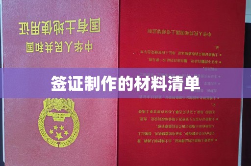 乌兰签证制作的材料清单