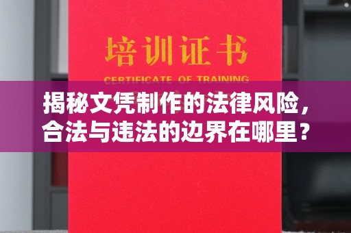 乌兰揭秘文凭制作的法律风险，合法与违法的边界在哪里？