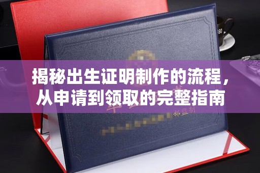 乌兰揭秘出生证明制作的流程，从申请到领取的完整指南
