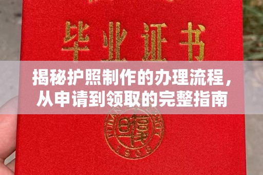 乌兰揭秘护照制作的办理流程，从申请到领取的完整指南